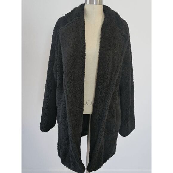 Romantic Hut Black Teddy Jacket L - Picture 2 of 9